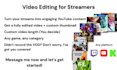 edit your live stream into a profesional youtube video