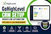 setup gohighlevel crm workflow automation pipeline and lead management