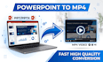 convert powerpoint PPT into mp4 video