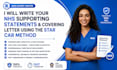 write your nhs supporting statement, CV, cover letter using the star car method