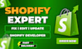 fix shopify issue, shopify expert, shopify custom coding, theme customization