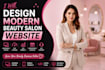 design a modern beauty salon website