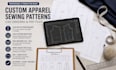 create custom apparel sewing patterns, cad grading and PDF files