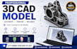 do 3d cad modelling 3d scan reverse engineering solidwork fusion360 3d printing