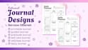 design digital printable journal, calender, tracker, notebook, worksheet