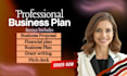 write a professional business plan and financial plan