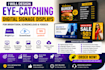 design eye catching digital signage displays brightsign screencloud yodeck