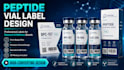 design peptide vial label and peptide label design