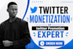 do organic x twitter growth to increase impression and complete monetization