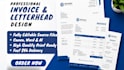design custom invoice template letterhead reciepts editable source file on canva