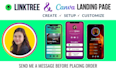 setup your linktree and canva landing page