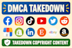 remove copyright infringement,  leaked and negative  content  by dmca