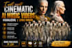 create a cinematic ai music video, visualizer