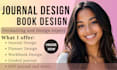do journal design, workbook design, planner and digital planner design