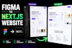 convert figma to react nextjs responsive website