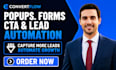 set up convertflow popups forms cta and lead generation automation