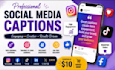 professional social media caption writing