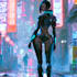 draw cyberpunk character art