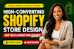 design shopify ecommerce website development setup online dropshipping store SEO