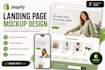 design a modern shopify landing page mockup