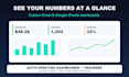 build a custom excel or google sheets dashboard and tracker