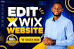 redesign wix website redesign wix edit wix studio fix wix editor website update