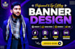 create modern website and social media banners