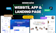 do website ui ux, dashboard ui ux, mobile app ui ux design