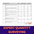 do expert quantity surveying and material take off