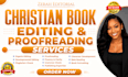 do christian book editing proofreading manuscript editing KDP book formatting