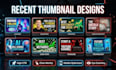 design high CTR faceless youtube thumbnail for your channel