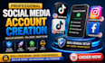 create usa tiktok account, usa instagram account, warm up