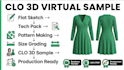 sample development with tech pack, pattern making, and clo