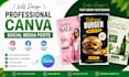 design professional canva social media posts