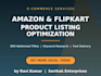 create and optimize your amazon and flipkart product listing