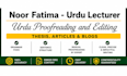 provide professional urdu proofreadig and grammar correction