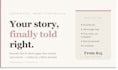 write your founder bio