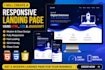 create a modern responsive landing page