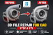 repair stl file, fix mesh, modify obj and optimize model for 3d printing