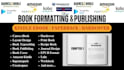 do book formatting for amazon kindle, lulu, ingramspark, book layout typesetting