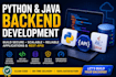 develop custom python and java back end applications