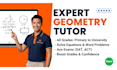 provide expert geometry tutoring for proofs, shapes, and trigonometry