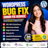 wordpress bug fix and error fix service