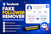 manually remove fack facebook fallowers and fallowing
