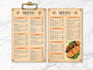 do modern menu design, restaurant menu design