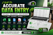 do accurate data entry, copy paste, web research and excel