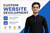 do custom full stack website development as a professional web developer