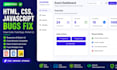 fix HTML CSS javascript bugs and website issues