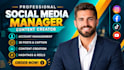 be your social media manager and content creator for monthly