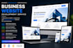 create a professional business website